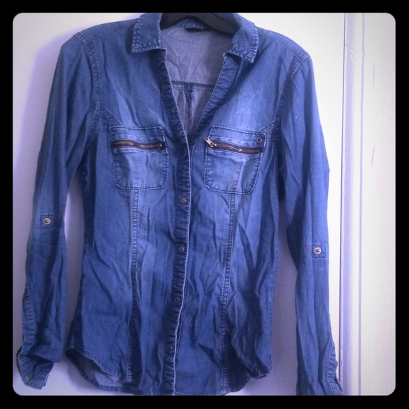 Denim Top - Picture 1 of 2
